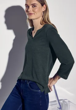 Shirt in linnenlook