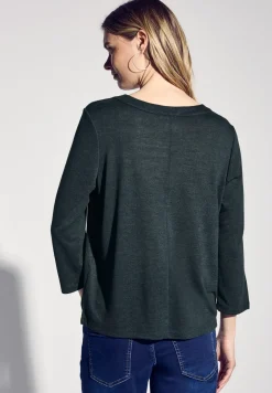 Shirt in linnenlook