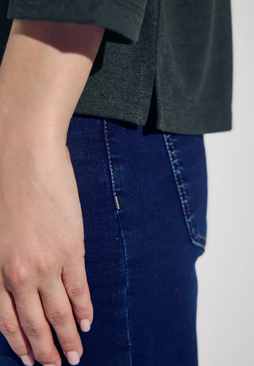 Shirt in linnenlook