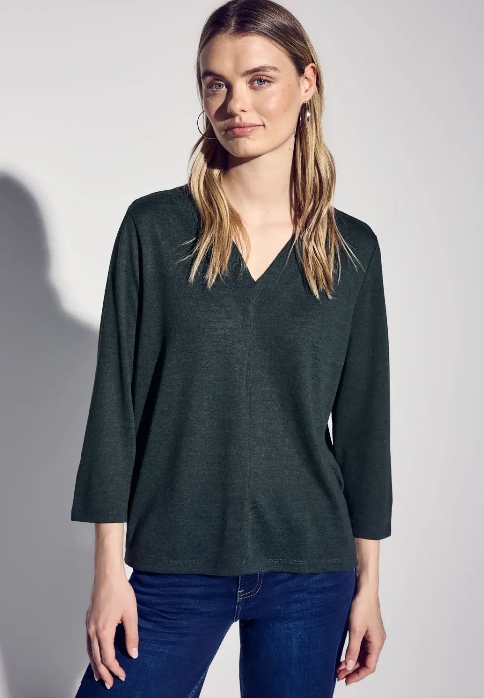 Shirt in linnenlook