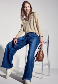 Shirt in linnenlook