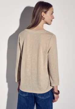 Shirt in linnenlook