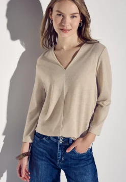 Shirt in linnenlook
