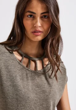 Shirt in linnenlook