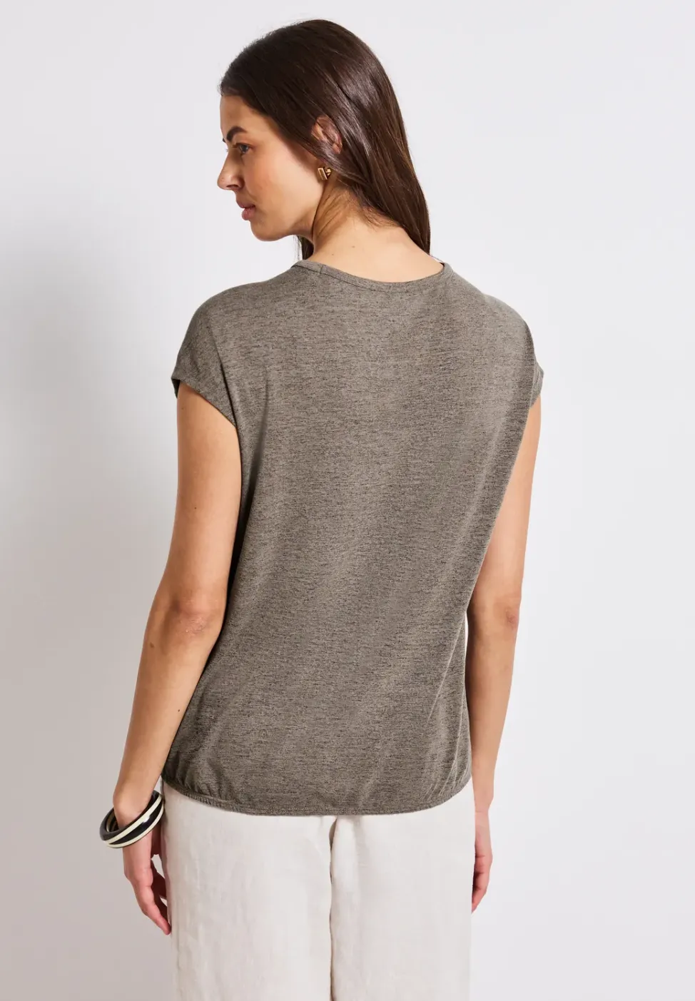 Shirt in linnenlook