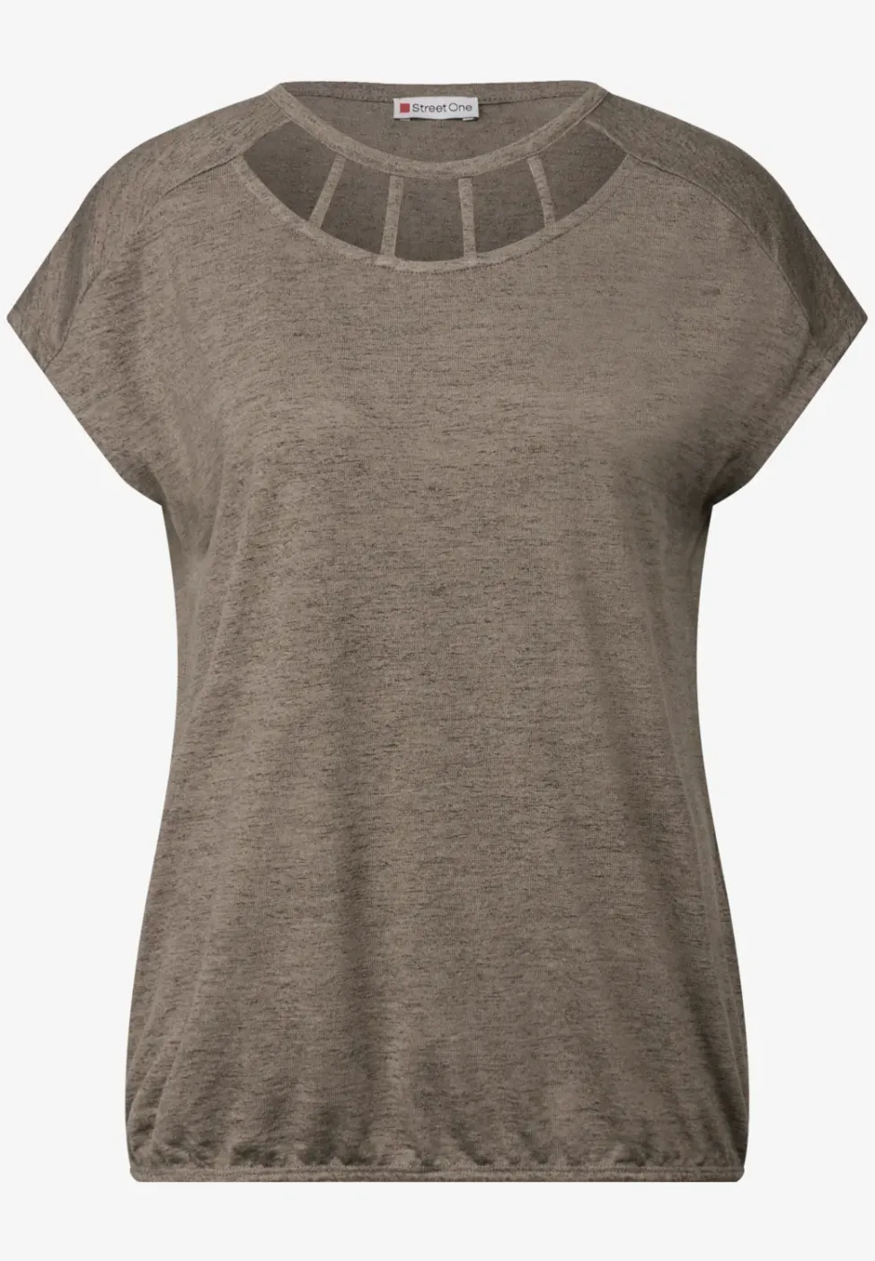 Shirt in linnenlook