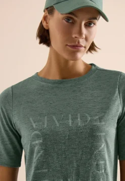 Shirt in linnen look