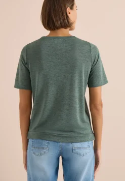 Shirt in linnen look