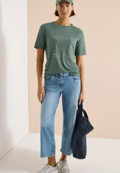 Shirt in linnen look
