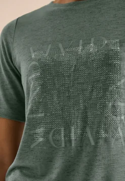 Shirt in linnen look