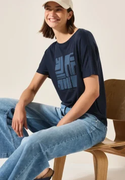 Shirt in linnenlook