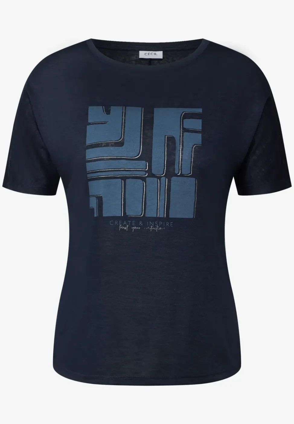 Shirt in linnenlook
