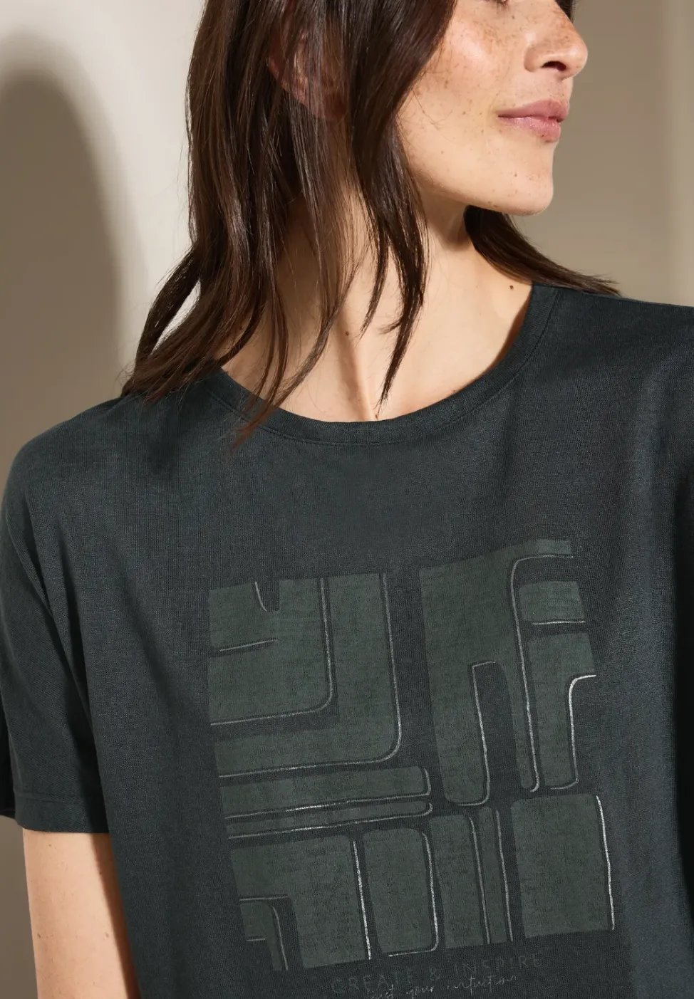 Shirt in linnenlook