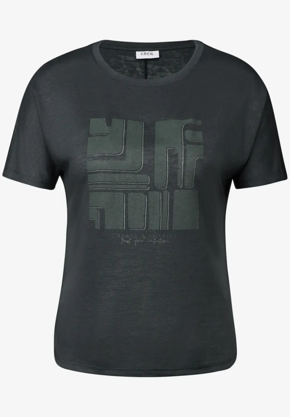 Shirt in linnenlook