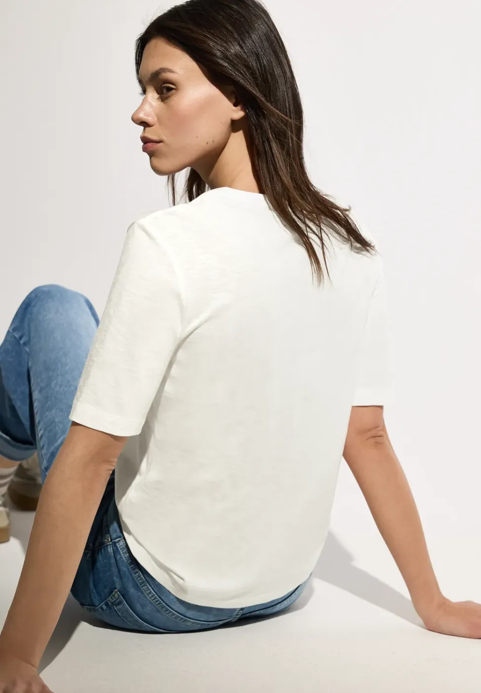 Shirt in tuniek-look