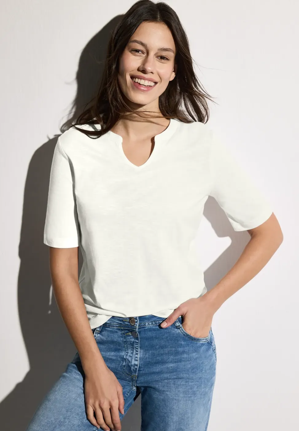 Shirt in tuniek-look