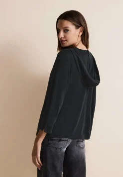 Shirt in zijden look