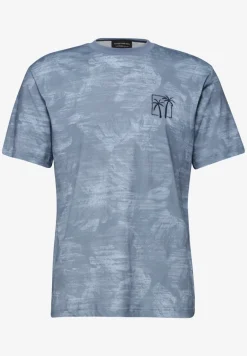 Shirt met all-over print en borduursel