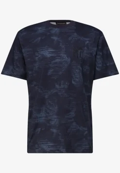 Shirt met all-over print en borduursel