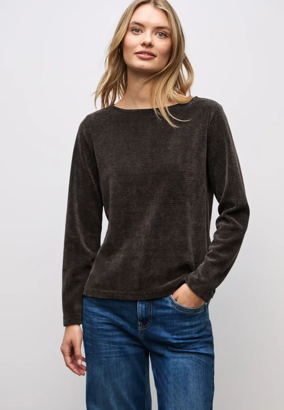 Shirt met boothals