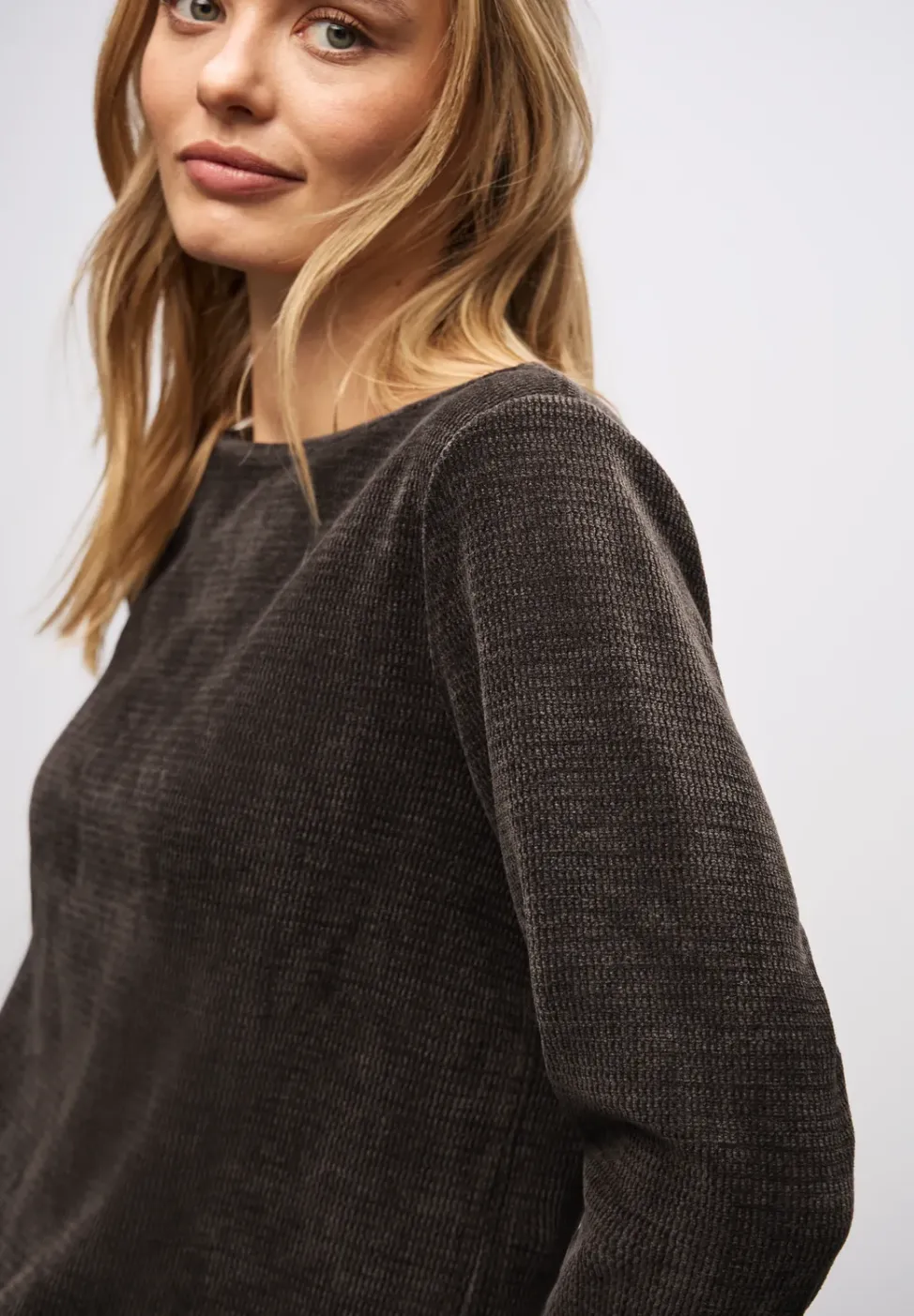Shirt met boothals