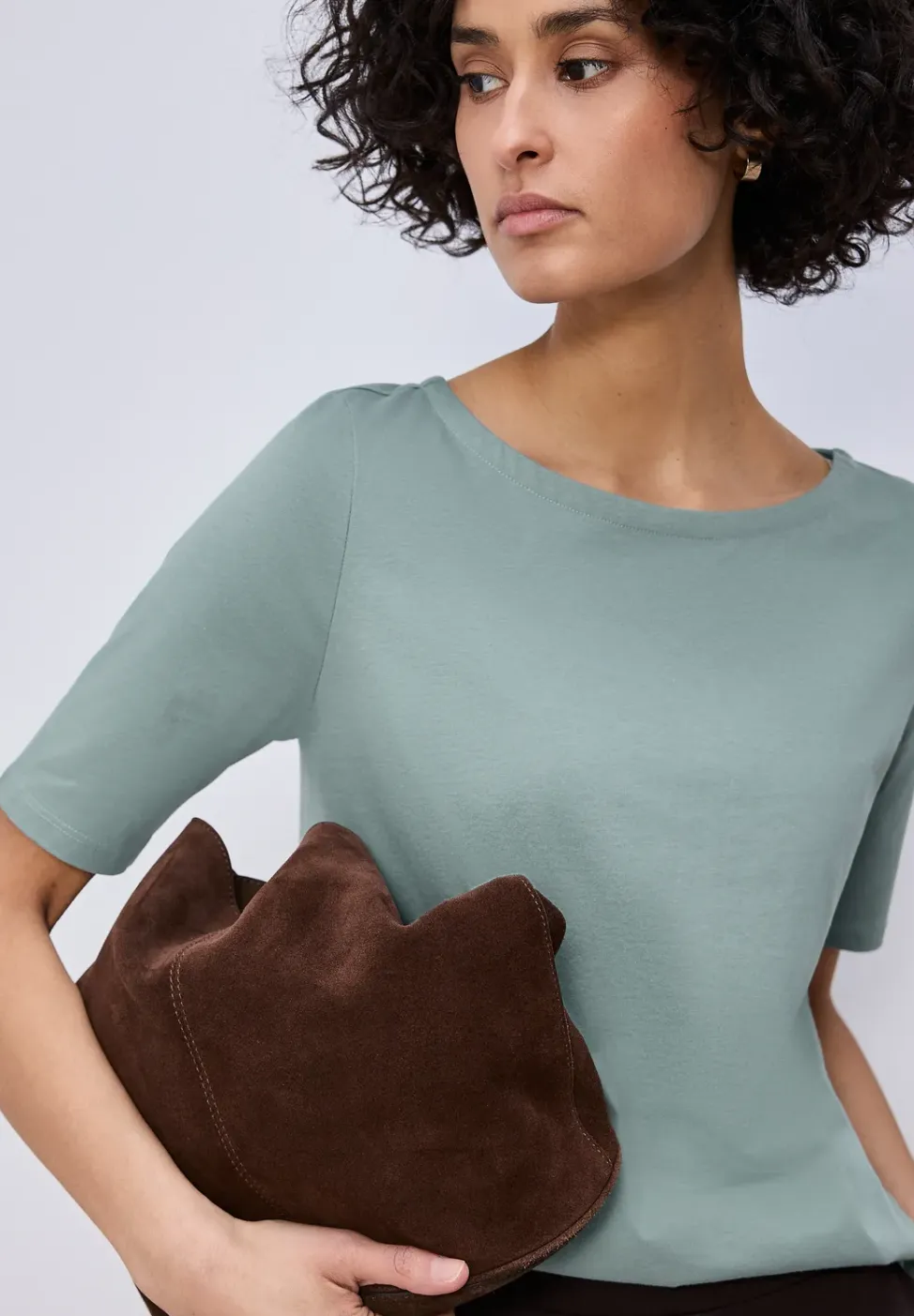 Shirt met boothals