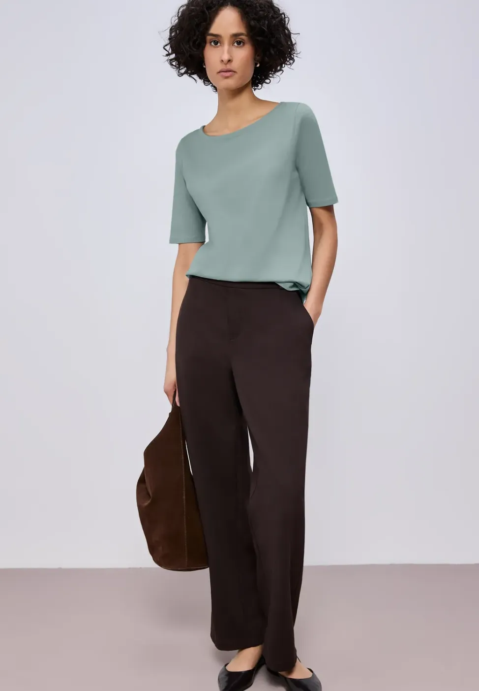 Shirt met boothals