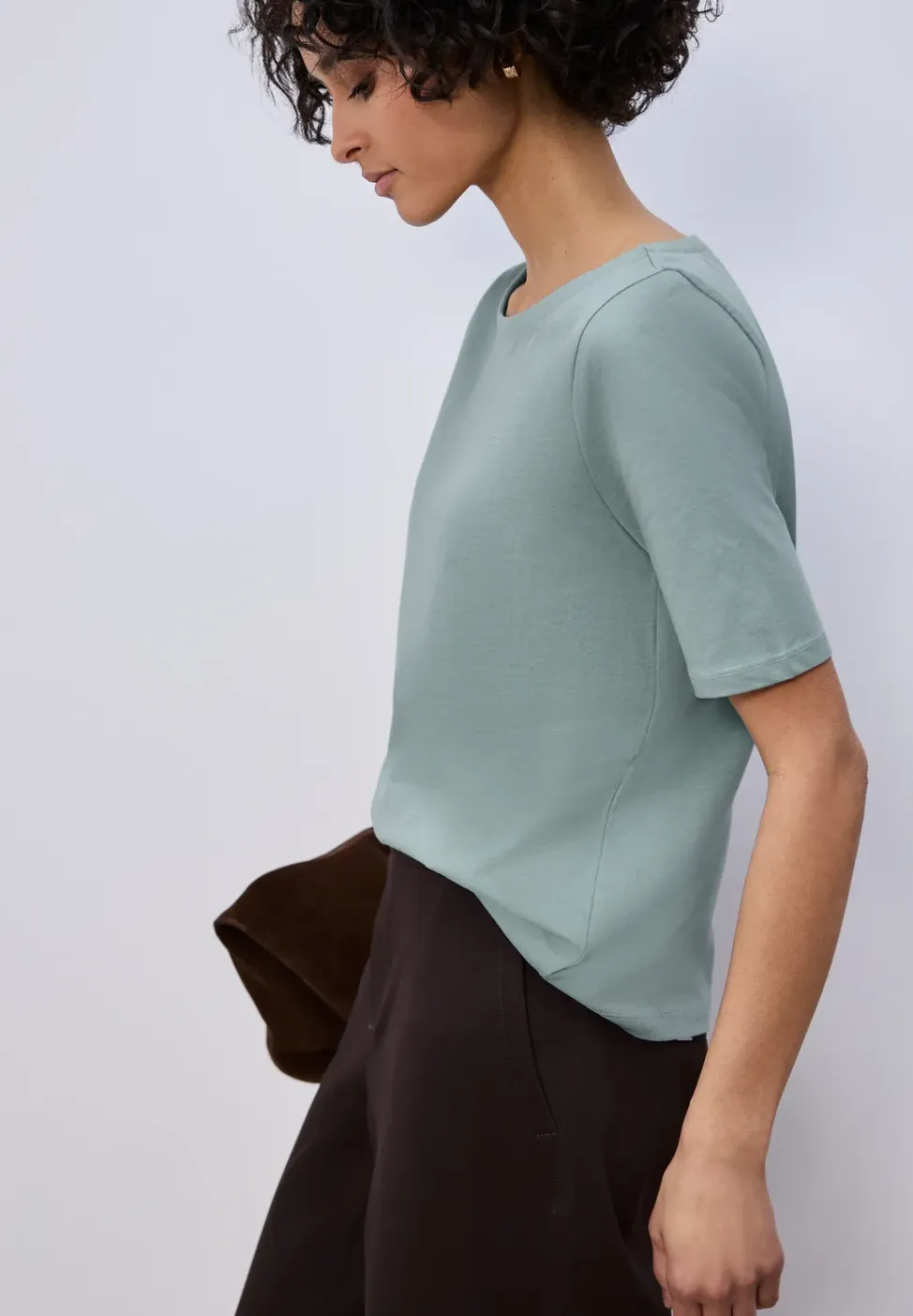 Shirt met boothals