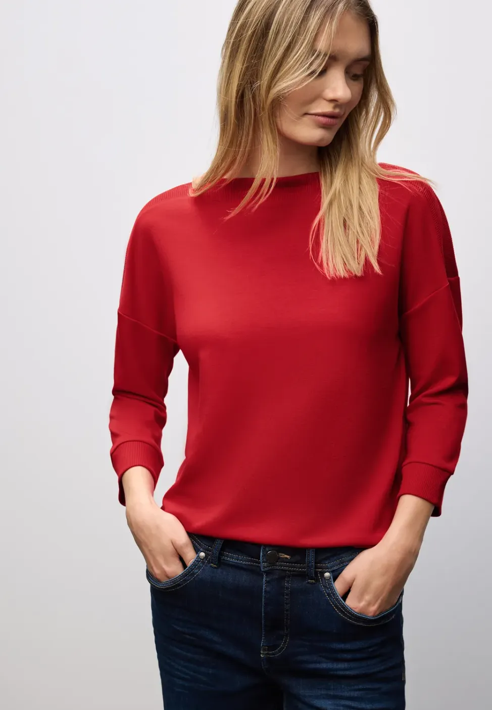 Shirt met boothals