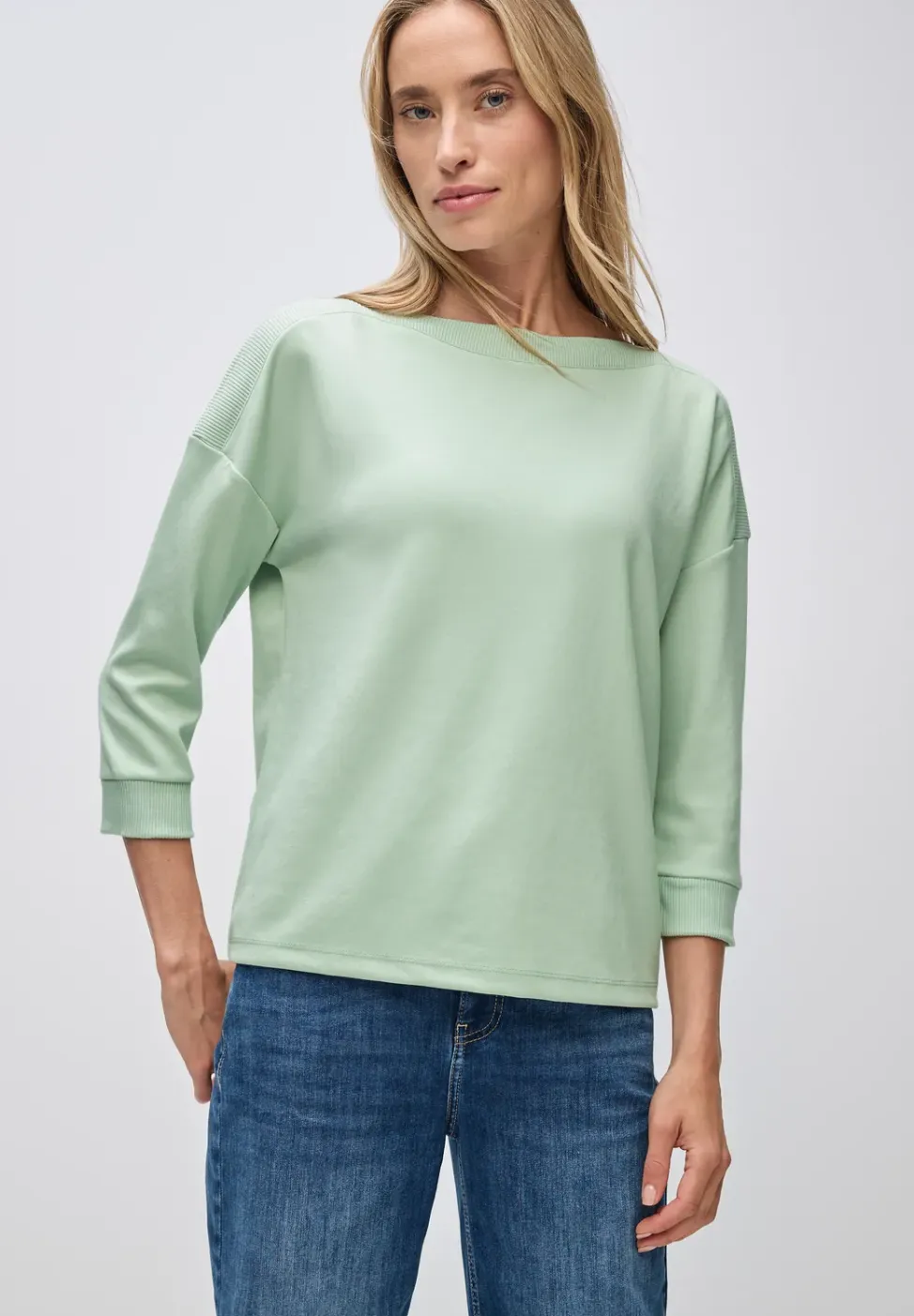 Shirt met boothals