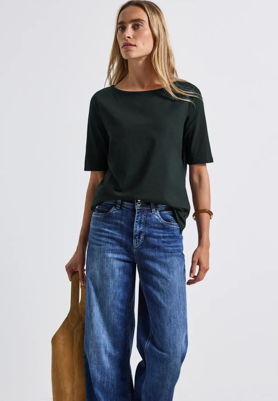 Shirt met boothals