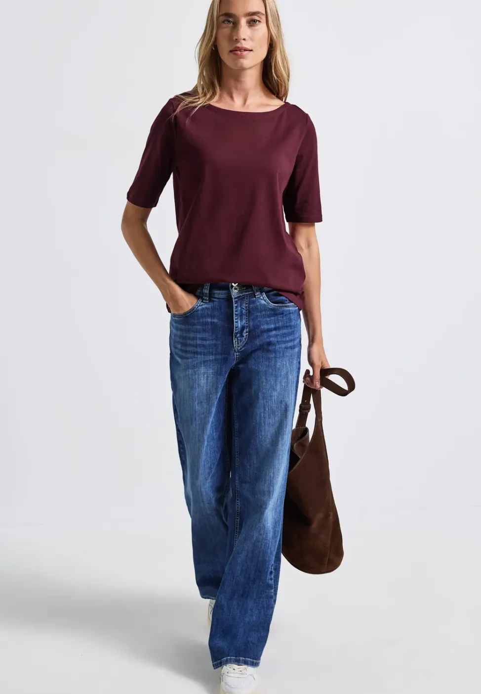 Shirt met boothals