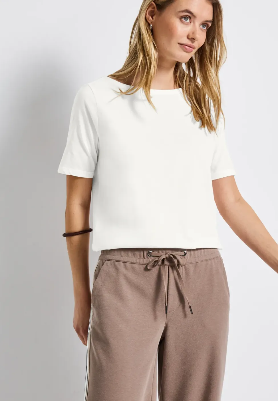 Shirt met boothals
