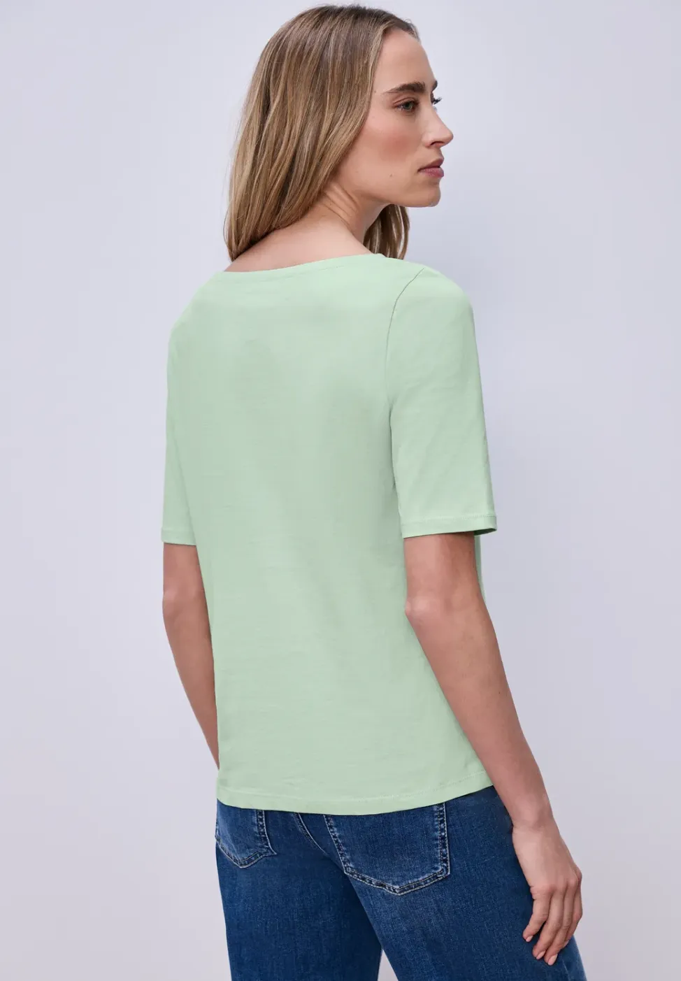 Shirt met boothals