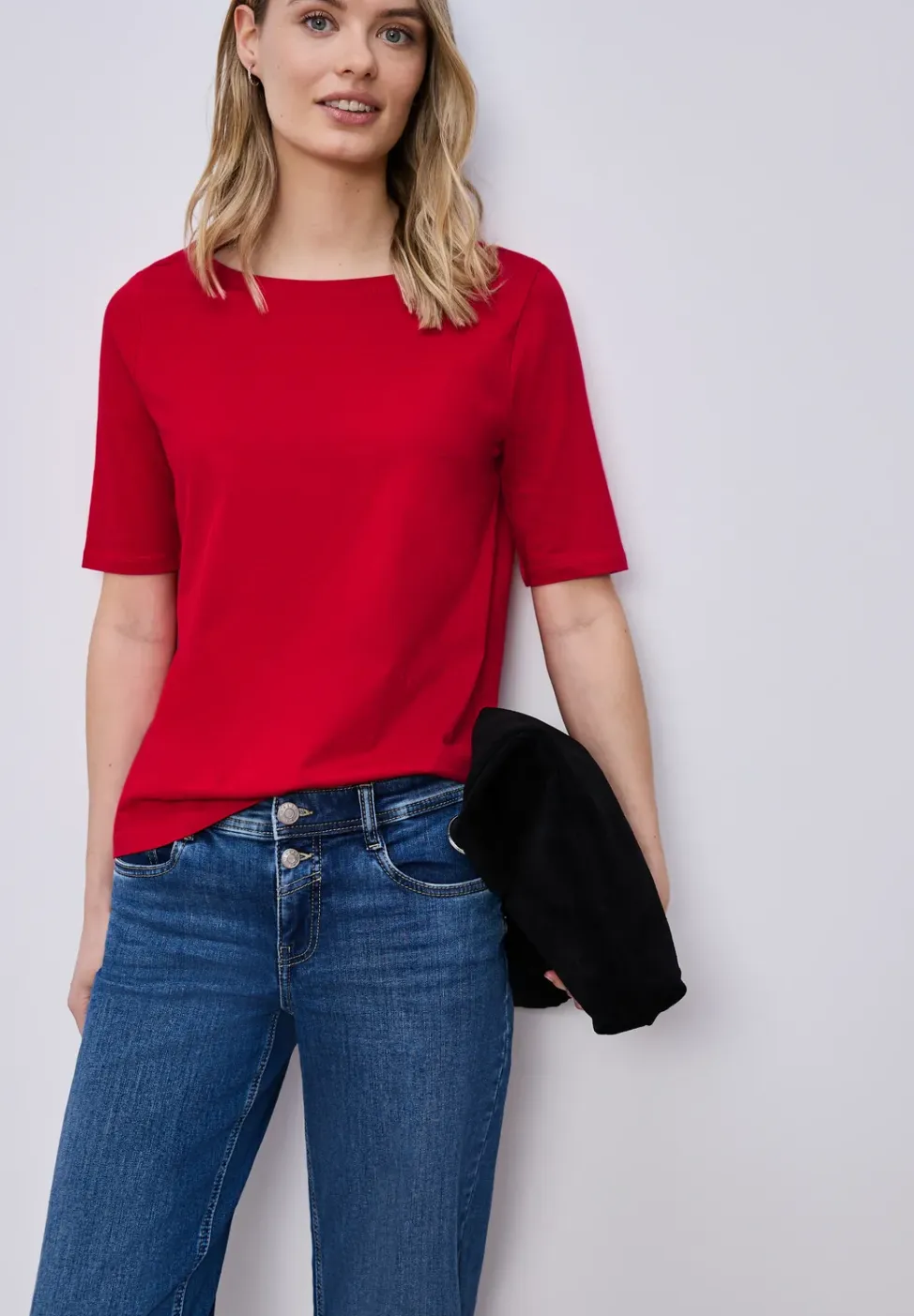 Shirt met boothals
