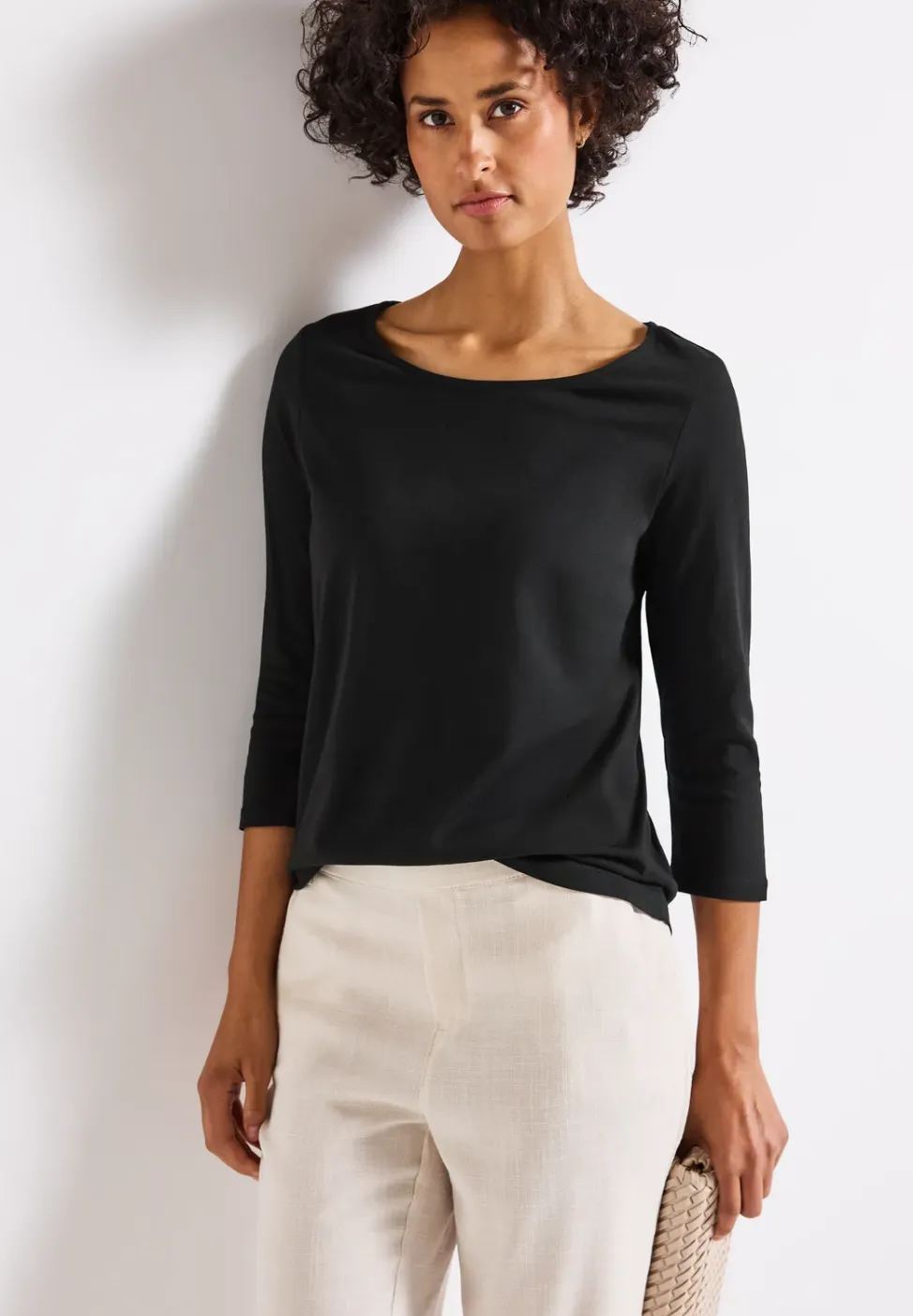 Shirt met boothals