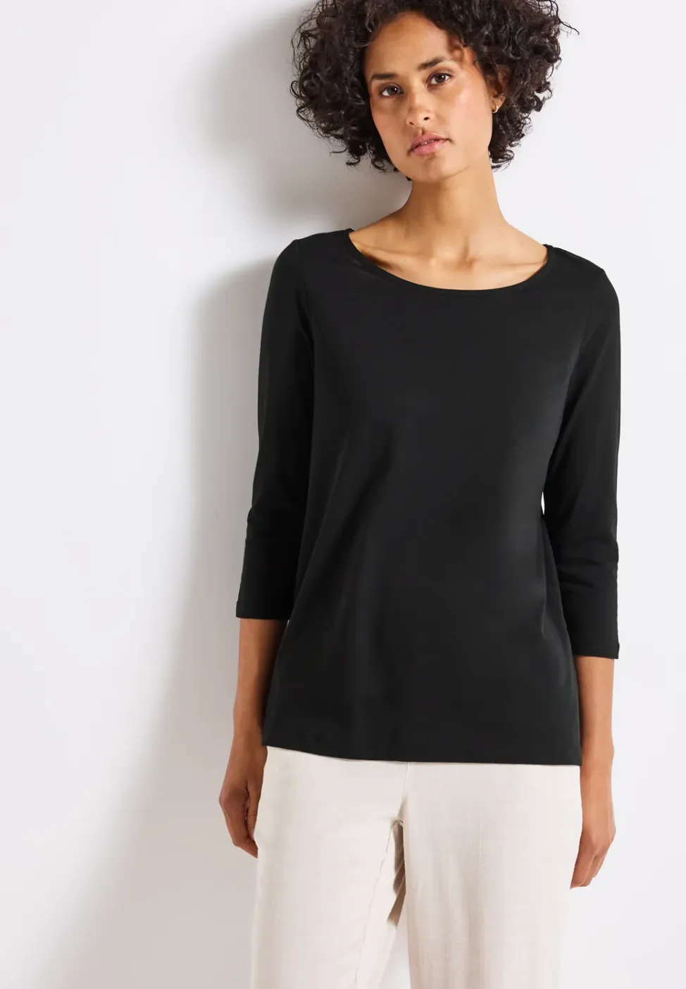 Shirt met boothals