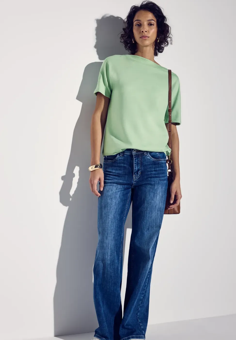 Shirt met boothals