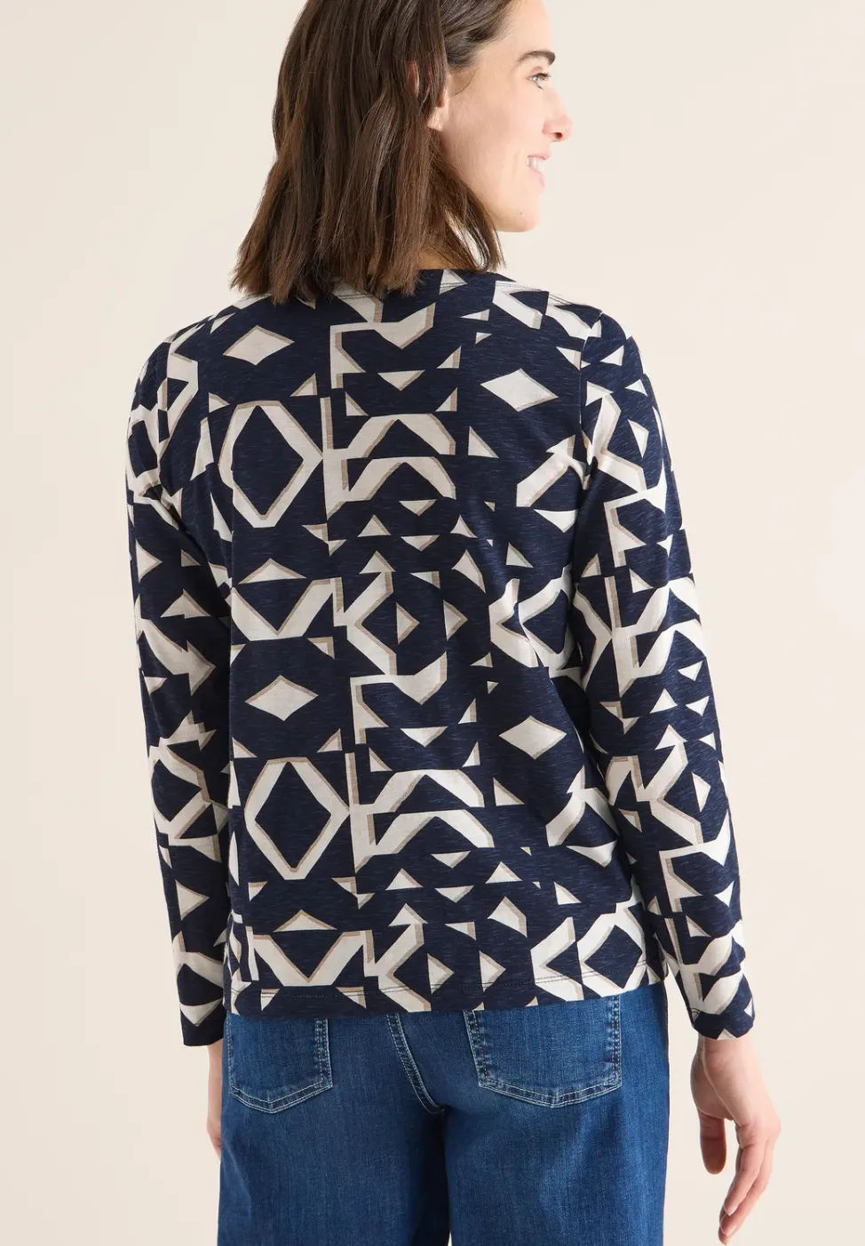 Shirt met boothals