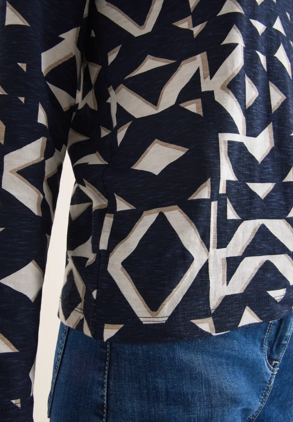 Shirt met boothals