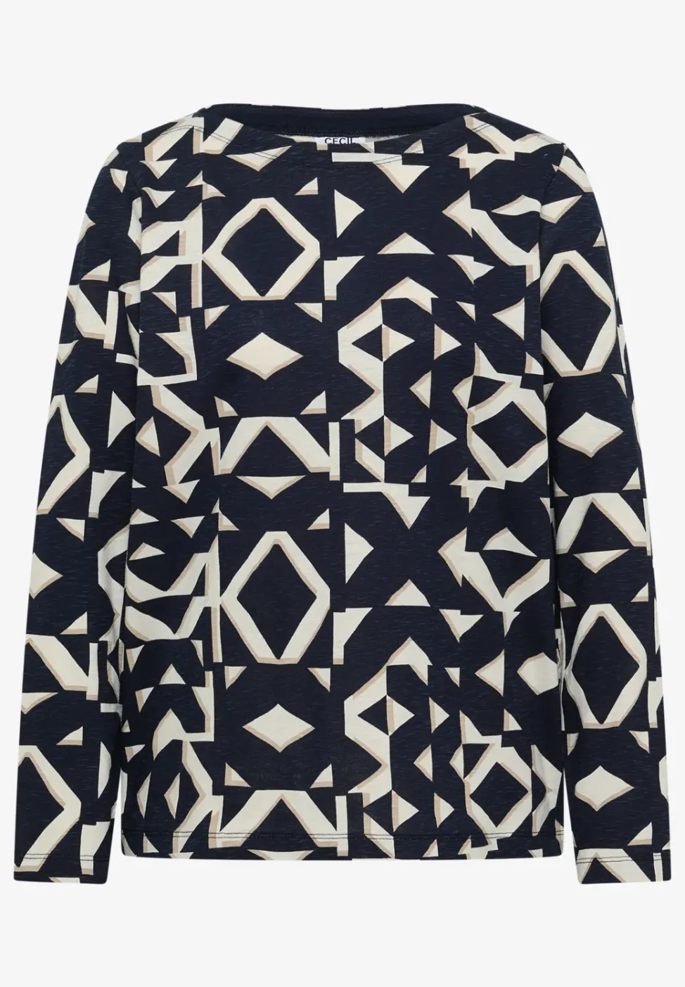 Shirt met boothals