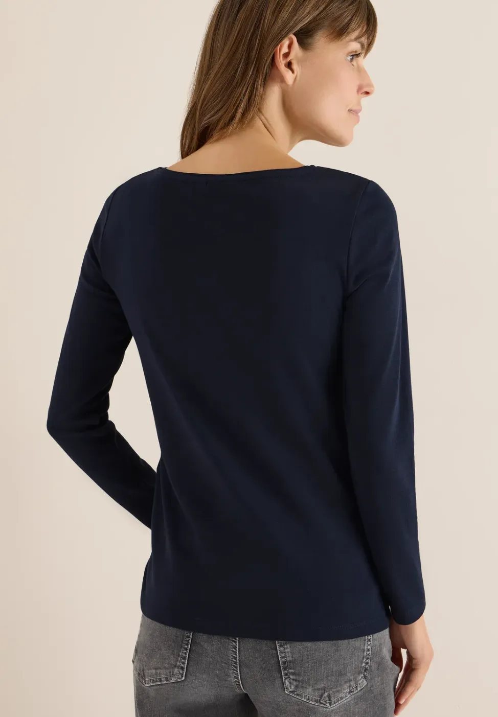 Shirt met boothals