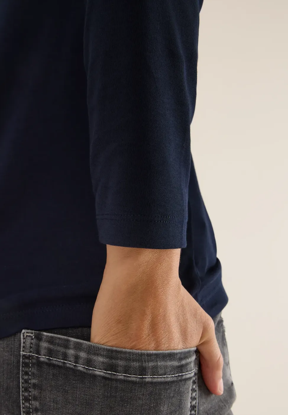 Shirt met boothals