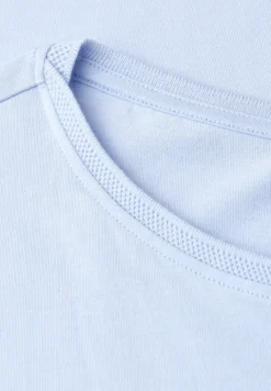 Shirt met boothals en decoratief detail