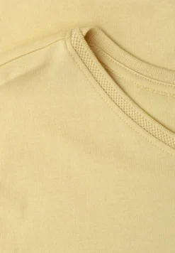 Shirt met boothals en decoratief detail