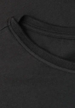 Shirt met boothals en decoratief detail