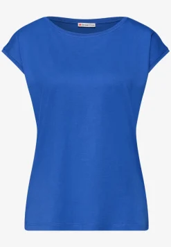 Shirt met boothals en decoratief detail