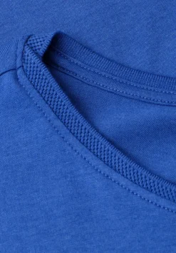 Shirt met boothals en decoratief detail