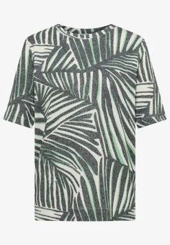 Shirt met boothals en print