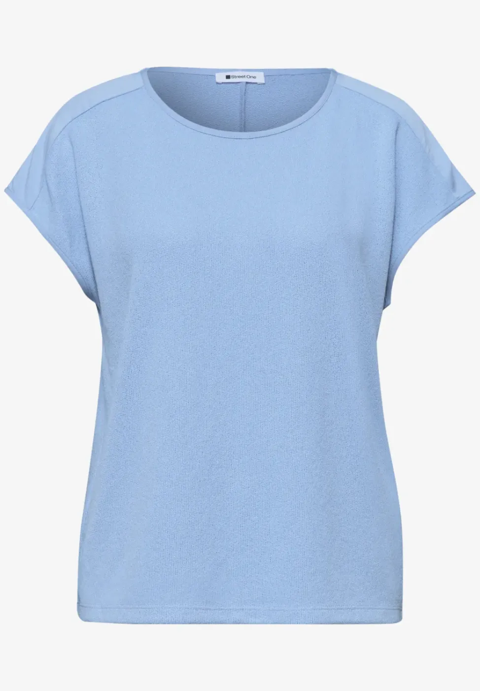 Shirt met boothals en schouderdetails
